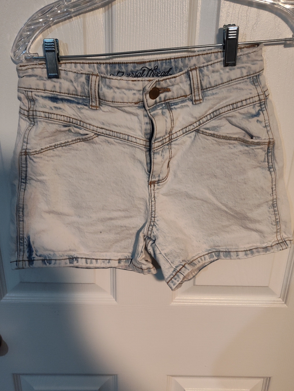 Universal Thread Off-White Washed Denim Shorts
